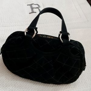 VERA BRADLEY QUILTED STITCHED HANDBAG BLACK
